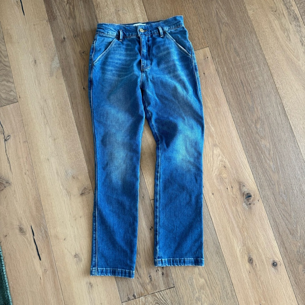 Frame le slender straight leg jeans in thistle size 27